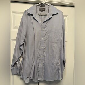 Croft & Barrow Light Blue Pinstripe Dress Shirt